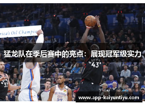猛龙队在季后赛中的亮点：展现冠军级实力